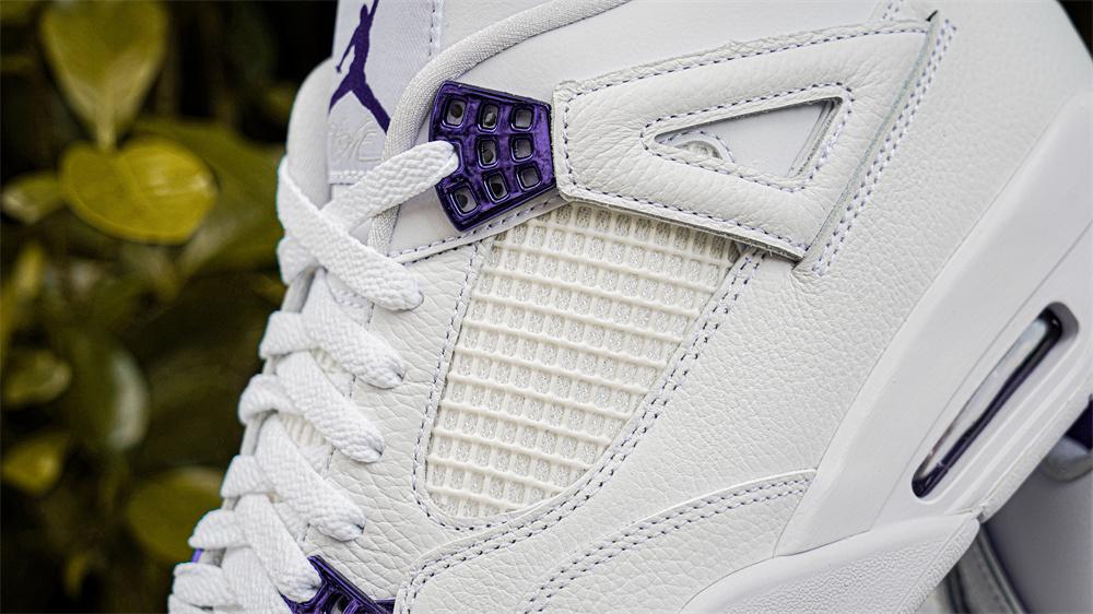 PK GOD Jordan 4 Retro Metallic Purple RETAIL MATERIALS READY TO SHIP